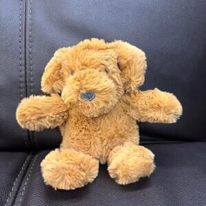 Cloud Island Brown Stuffed Plush Puppy Dog Animal Rattle